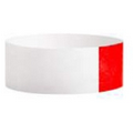 Tyvek 1" Barcode Wristband - Neon Red